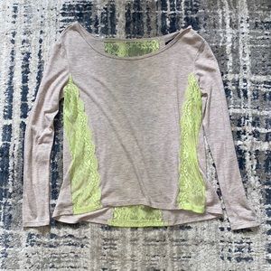 AEO Lace Long Sleeve Tee